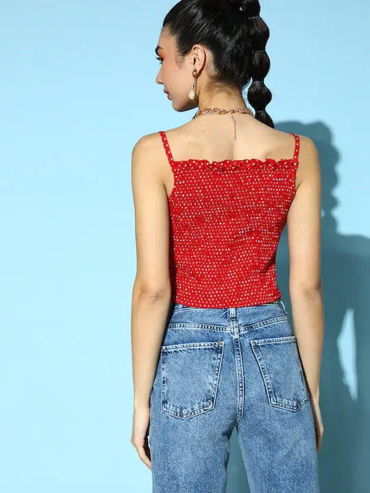 Floral Frilled Top