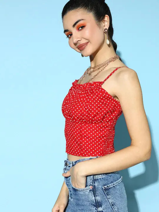 Floral Frilled Top