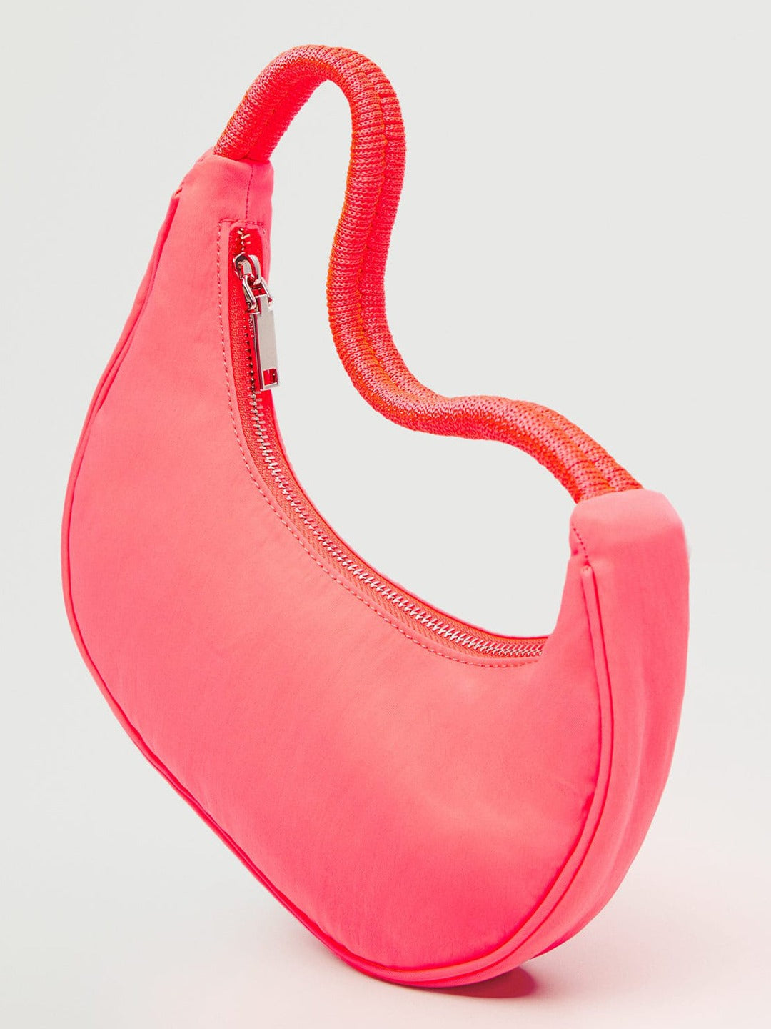 Half Moon Style Baguette Bag MANGO Red
