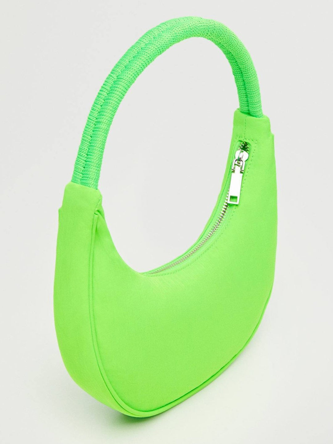 Half Moon Style Baguette Bag MANGO Green