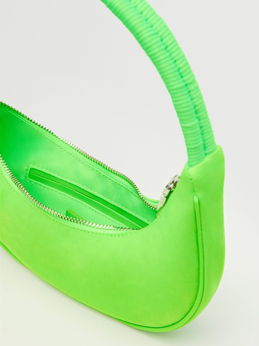 Half Moon Style Baguette Bag MANGO Green