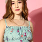 Floral Frilled Top