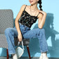 Floral Frilled Top