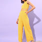 Round Neck Basic Corset Jumpsuit
