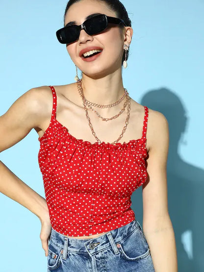 Floral Frilled Top