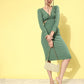 Solid Cut-Outs Bodycon Dress
