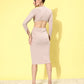 Solid Cut-Outs Bodycon Dress