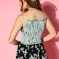 Floral Frilled Top