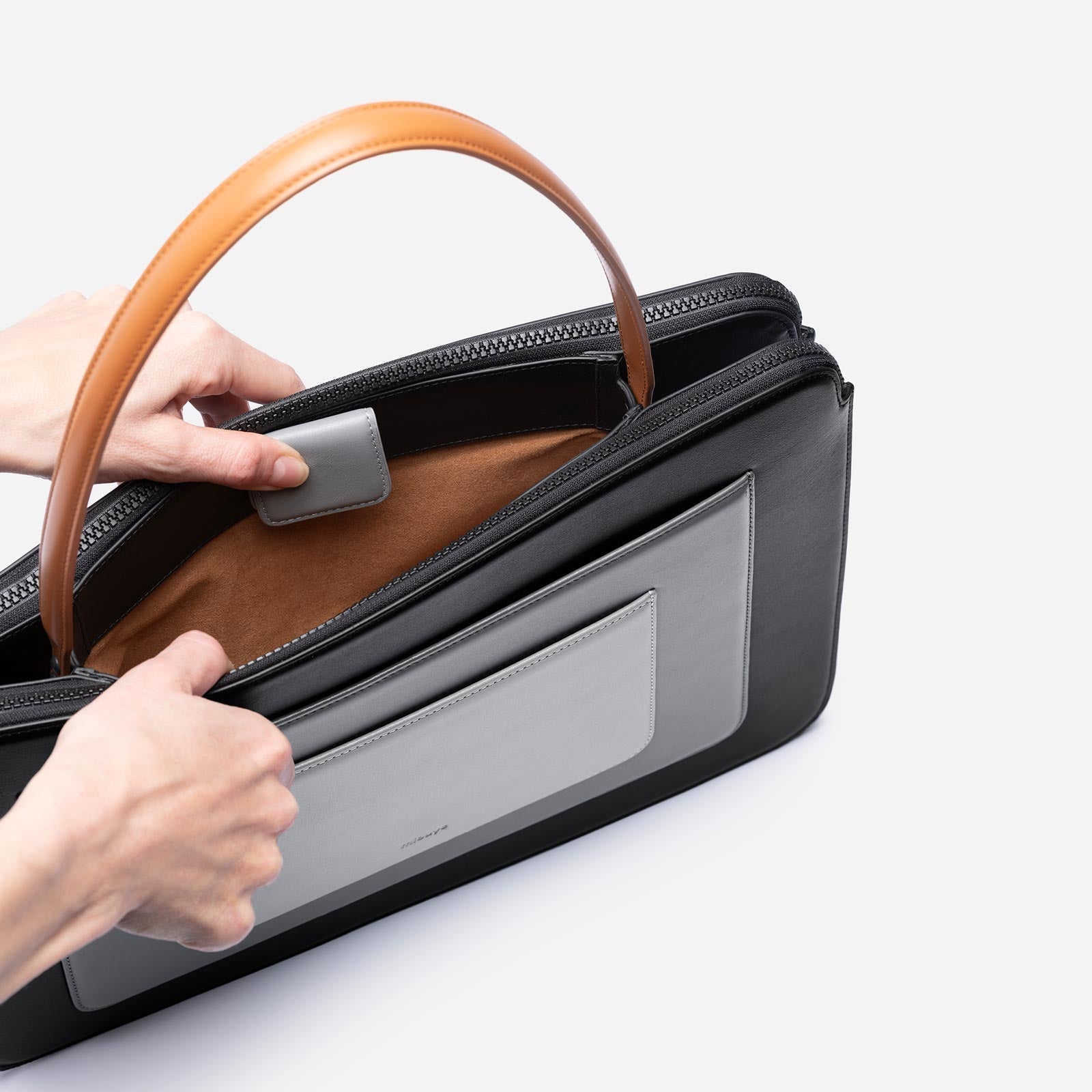 Business Bag Mlouye Black and grey