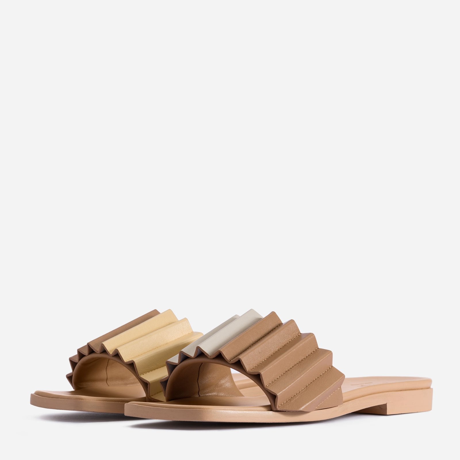 Louise Slide Sandal Mlouye Buttermilk