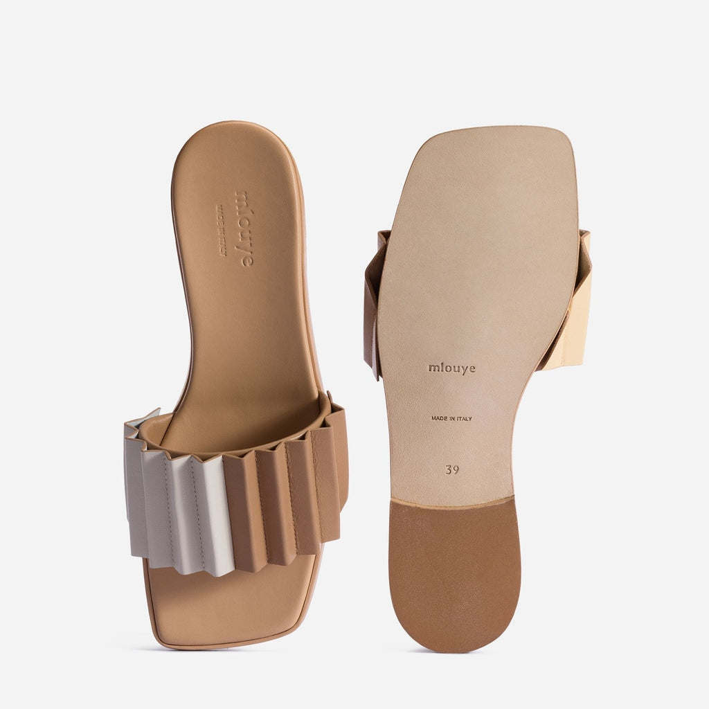 Louise Slide Sandal Mlouye Buttermilk