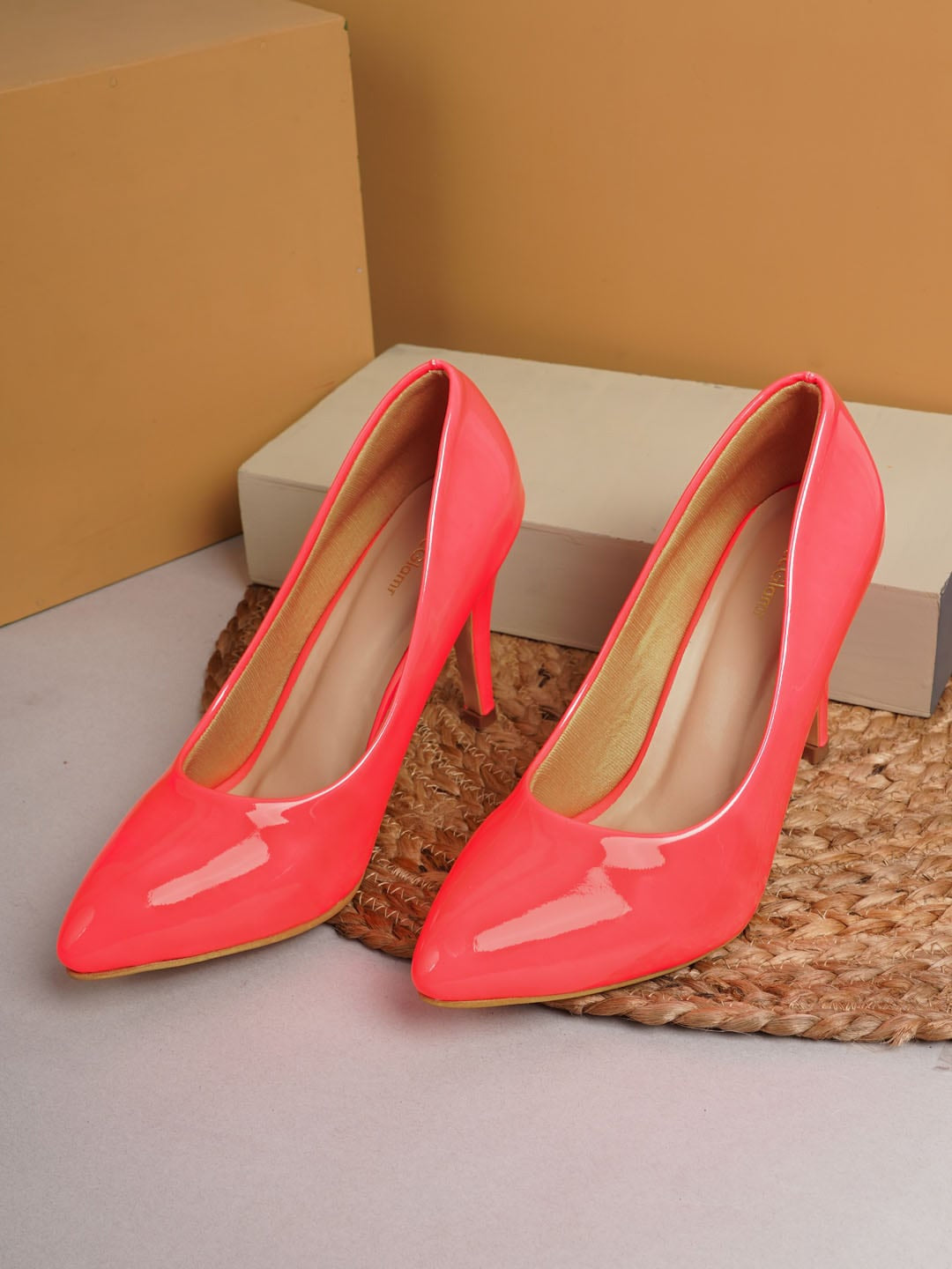 Women Pink Stiletto Pumps Get Glamr