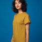 100% Cotton Blank T-shirts StarApps for her Mustard Yellow
